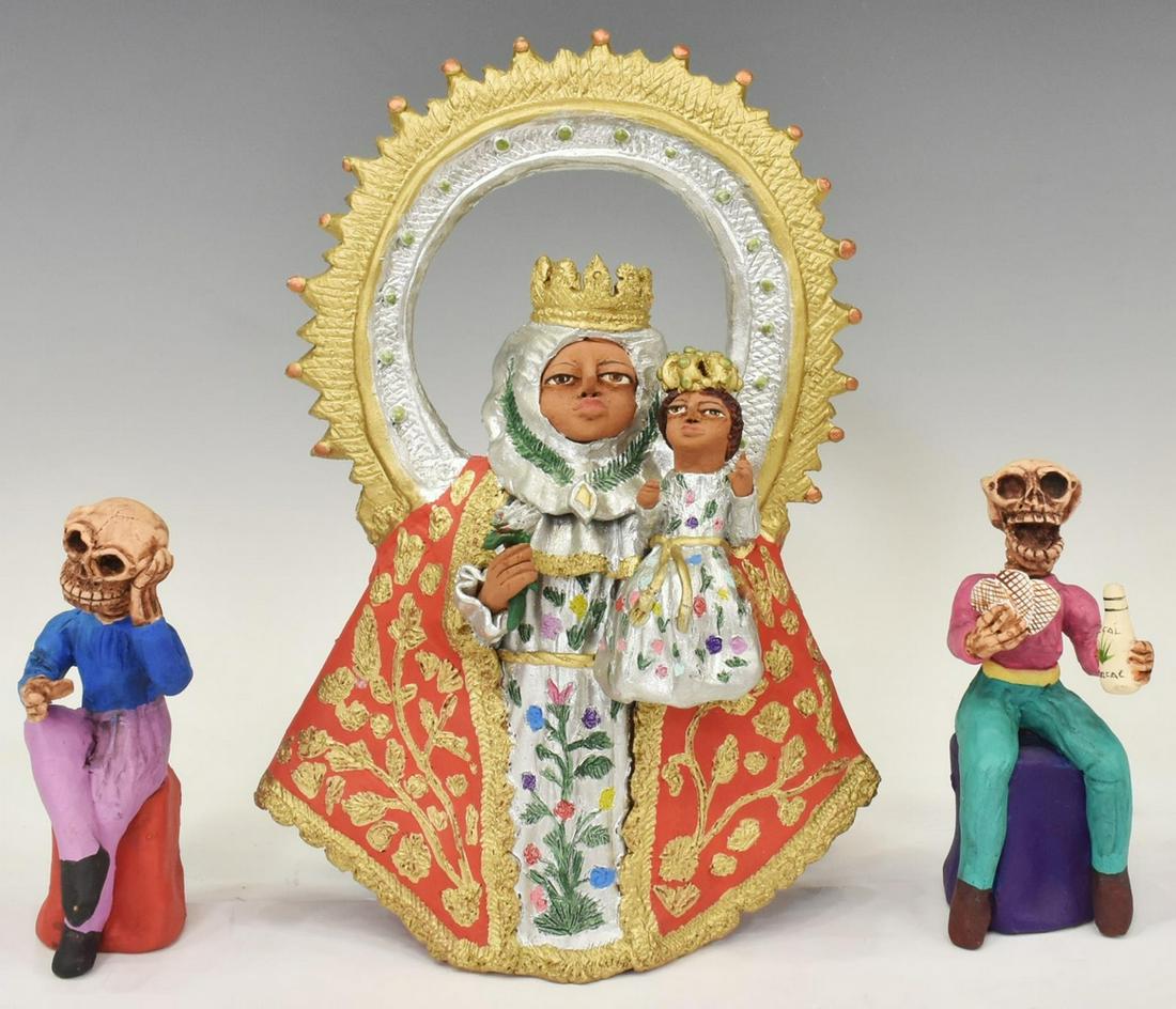 (3) JOSE JUAN GARCIA AGUILAR OAXACA CLAY FIGURES (1 of 4)