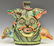 MEXICAN FOLK ART POTTERY ALEBRIJES FACE JUG - 2