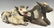 (2) MEXICAN CARVED WOOD PAINTED RECUMBENT COWS