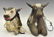 (2) MEXICAN CARVED WOOD PAINTED RECUMBENT COWS - 2