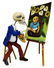 DAVID LINARES (B.1963) DIEGO RIVERA SKELETON