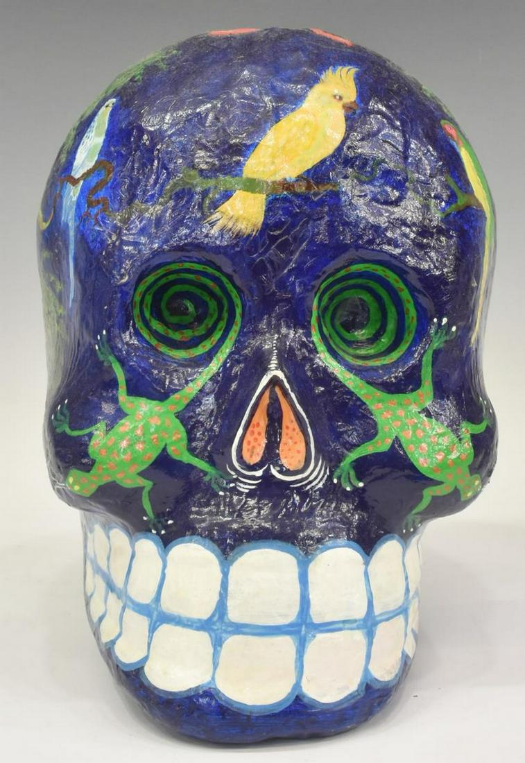 FELIPE LINARES (B1936) PAPIER-MACHE CALAVERA SKULL (1 of 6)