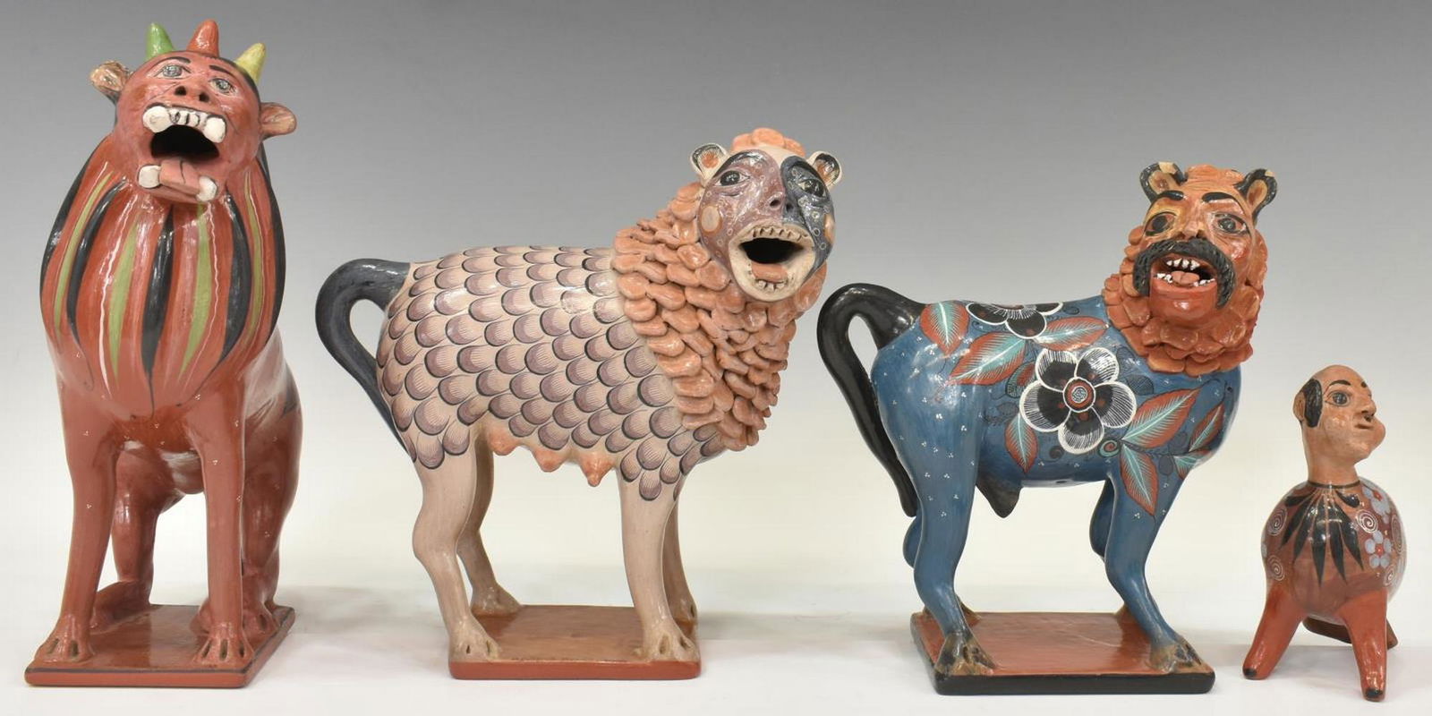 (4) ANGEL ORTIZ TONALA BURNISHED CLAY NAGUALS (1 of 3)