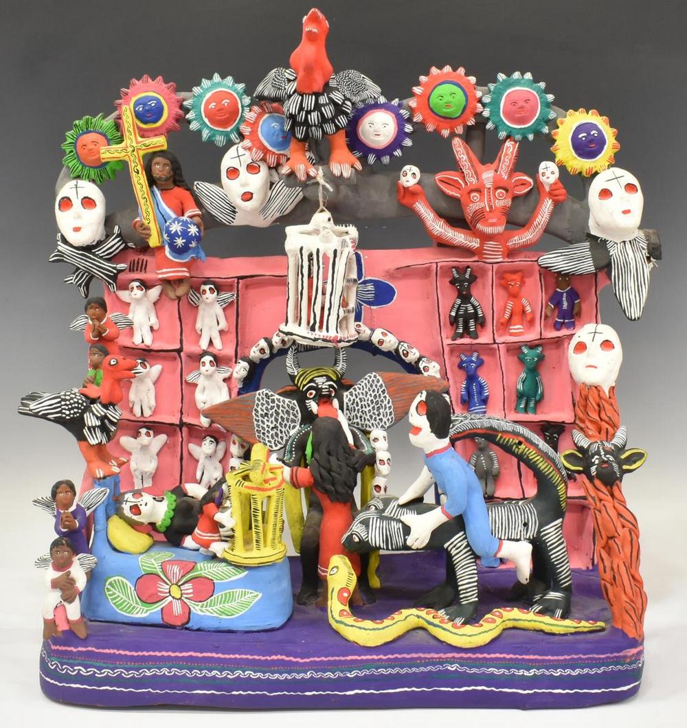 LARGE CATALINA MARTINEZ BENITO FIGURAL GROUP, MEXICO (1 of 5)