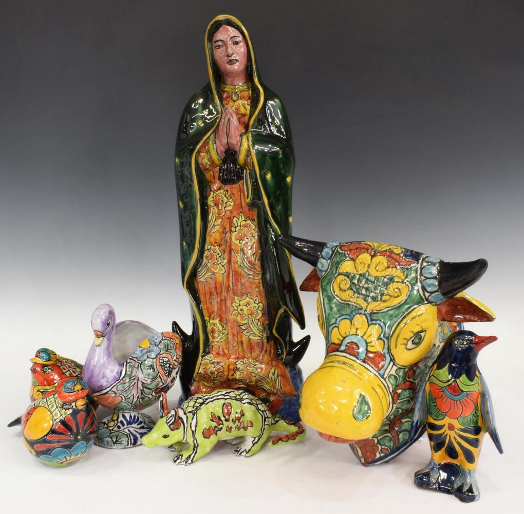 (7) MEXICO TALAVERA POTTERY, OUR LADY OF GUADALUPE (1 of 3)