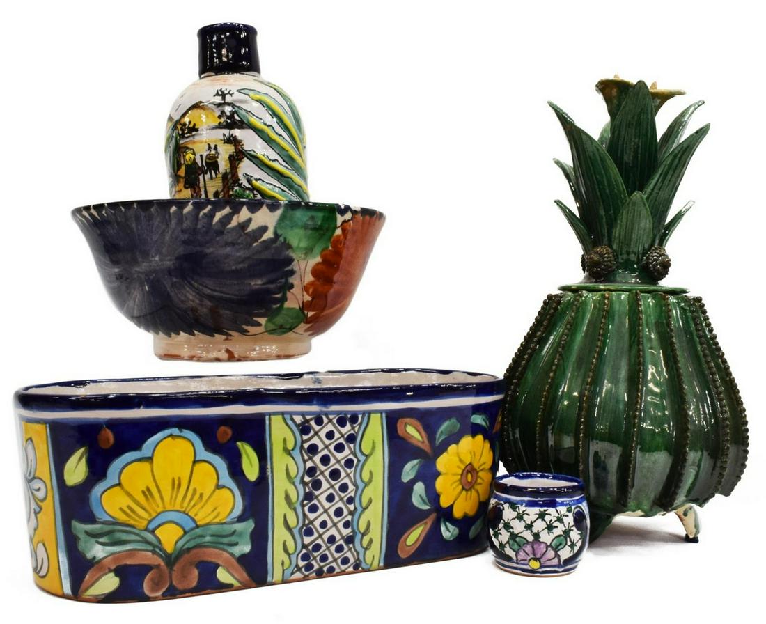(5) MEXICO MICHOACAN PINEAPPLE & TALAVERA POTTERY (1 of 3)