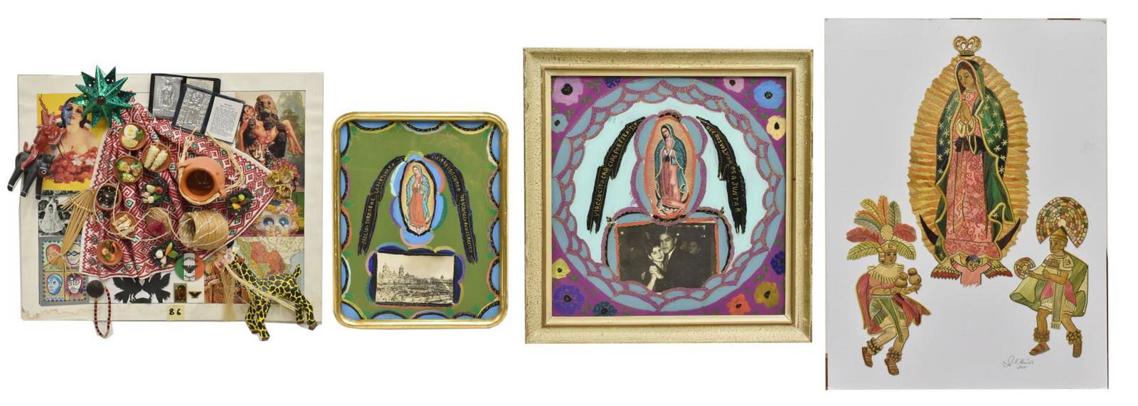 4) MEXICAN FOLK ART LA VIRGEN DE GUADALUPE & OTHER (1 of 4)