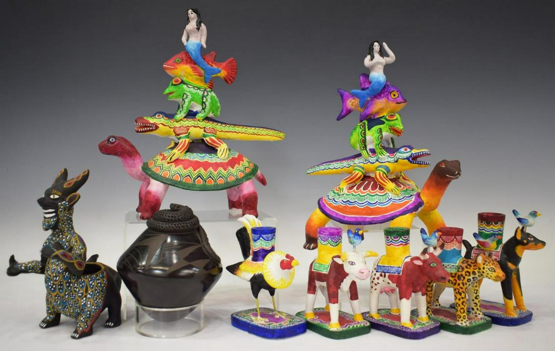 (9) MEXICAN ANIMAL TOTEMS, SANTA CLARA & OTHERS (1 of 4)