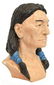 GLAZED CERAMIC NATIVE AMERICAN FIGURAL BUST - 2