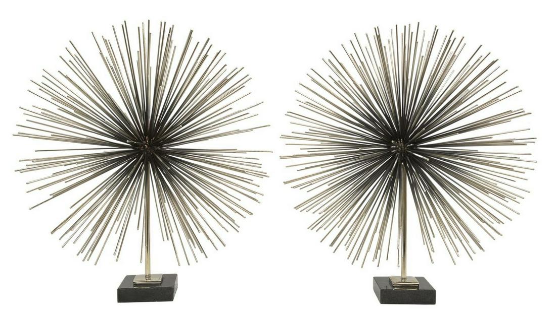 (2) GLOBAL VIEWS 'BOOM' TABLETOP IRON SCULPTURES (1 of 3)