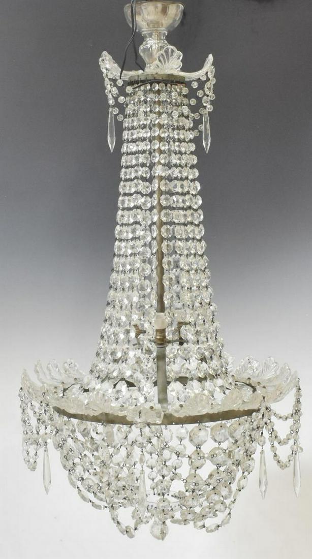 ITALIAN THREE-LIGHT CRYSTAL CHANDELIER (1 of 2)