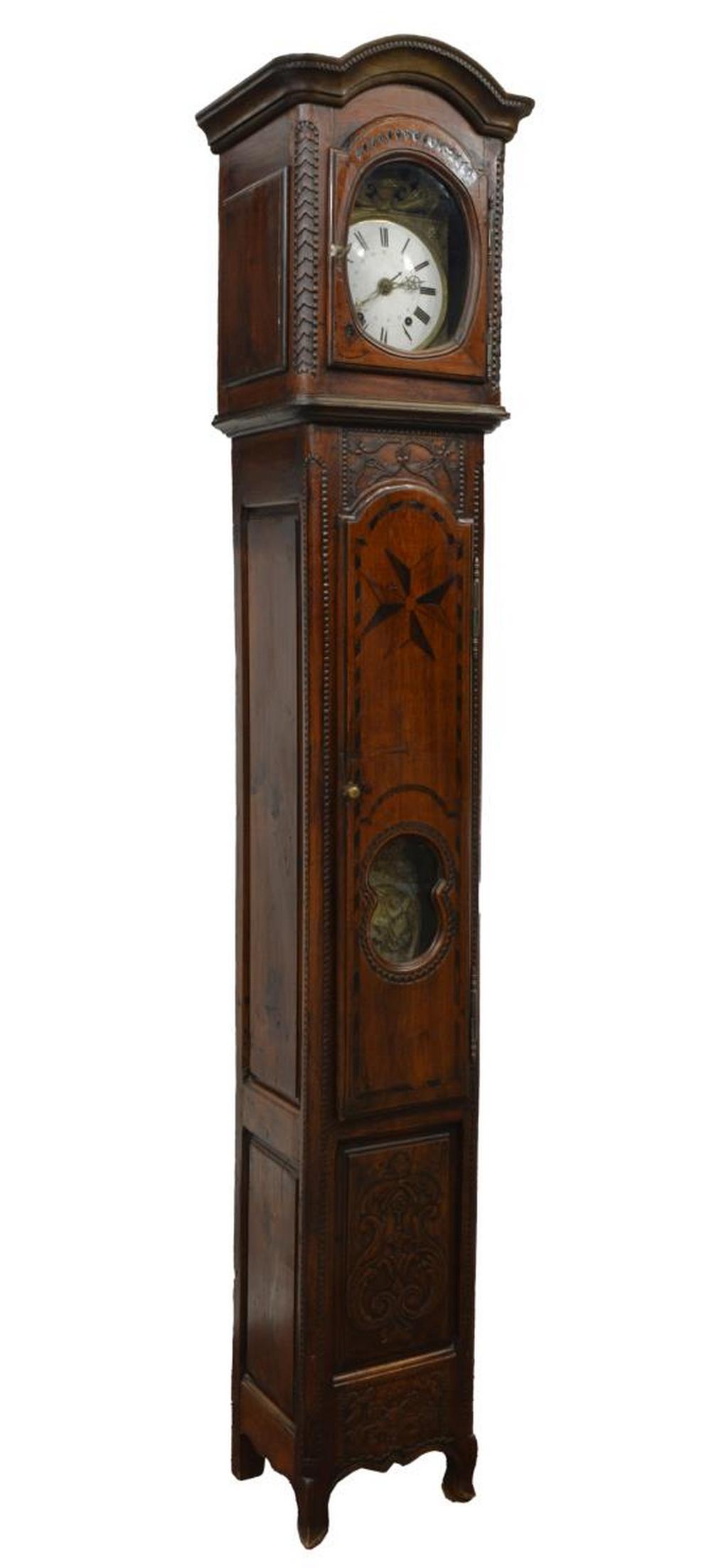 FRENCH PROVINCIAL MORBIER COMTOISE CLOCK (1 of 6)