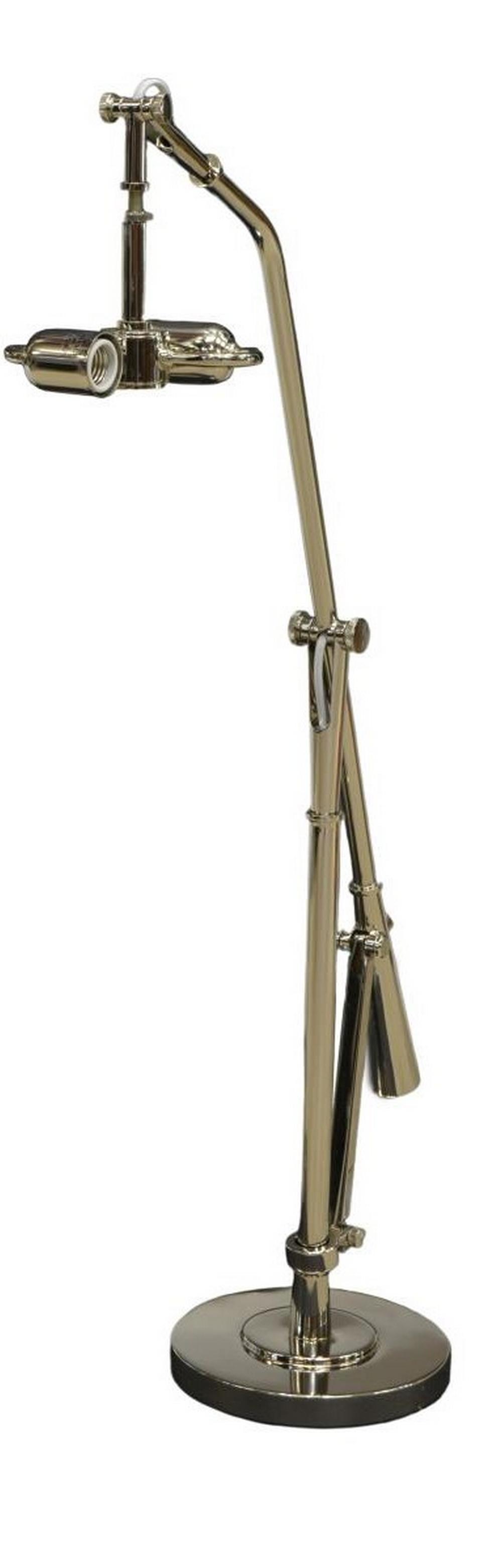 RALPH LAUREN NOLAN SWING ARM NICKEL STANDING LAMP (1 of 3)