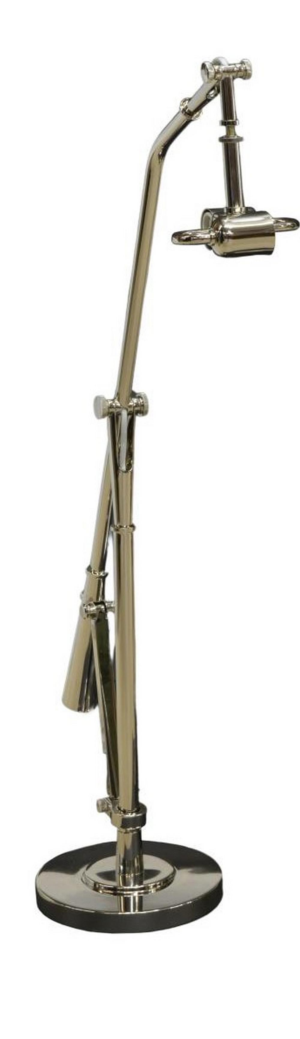 RALPH LAUREN NOLAN SWING ARM NICKEL STANDING LAMP (1 of 3)