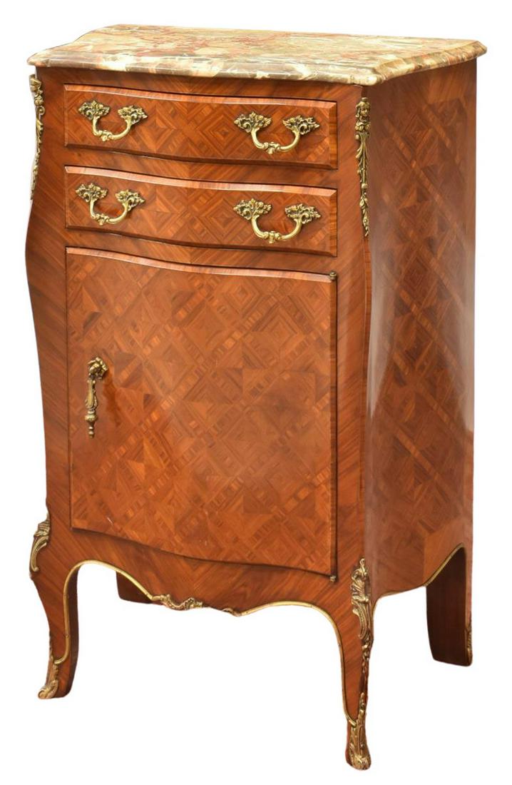 EXCEPTIONAL FRENCH LOUIS XV STYLE SIDE CABINET (1 of 6)