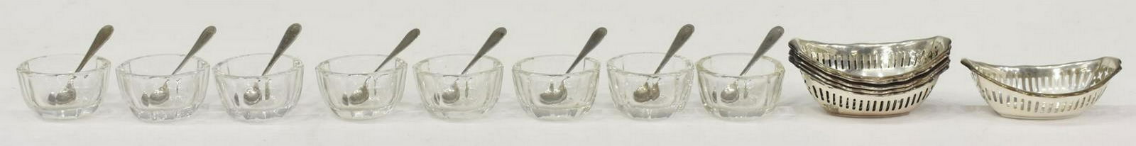 (22) STERLING NUT DISHES & SPOONS, SALTS, 4.28OZT (1 of 4)
