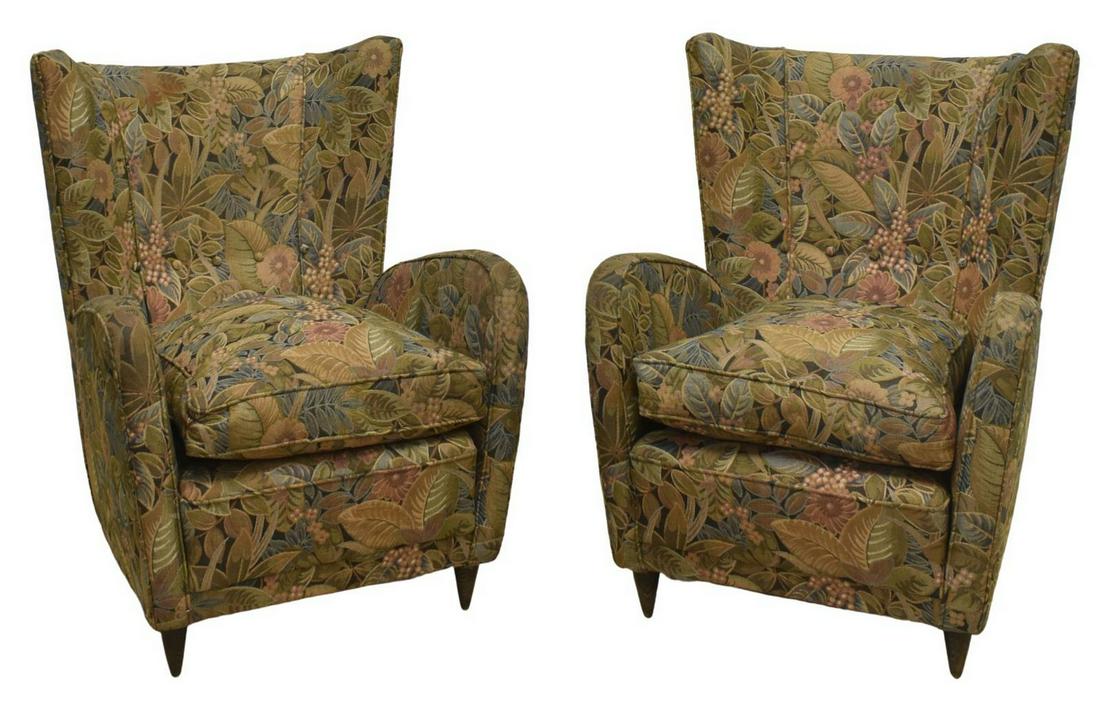 (2) NINO ZONCADA (ATTRIB.) MID-CENTURY ARMCHAIRS (1 of 3)