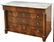 FRENCH EMPIRE STYLE MARBLE-TOP FIGURED COMMODE