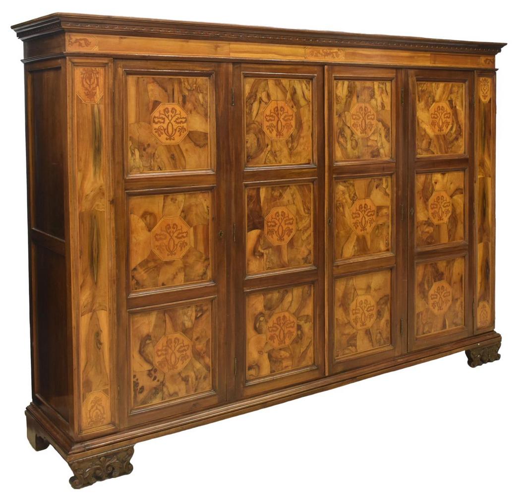ITALIAN VENETIAN PATCHWORK & MARQUETRY ARMOIRE (1 of 4)