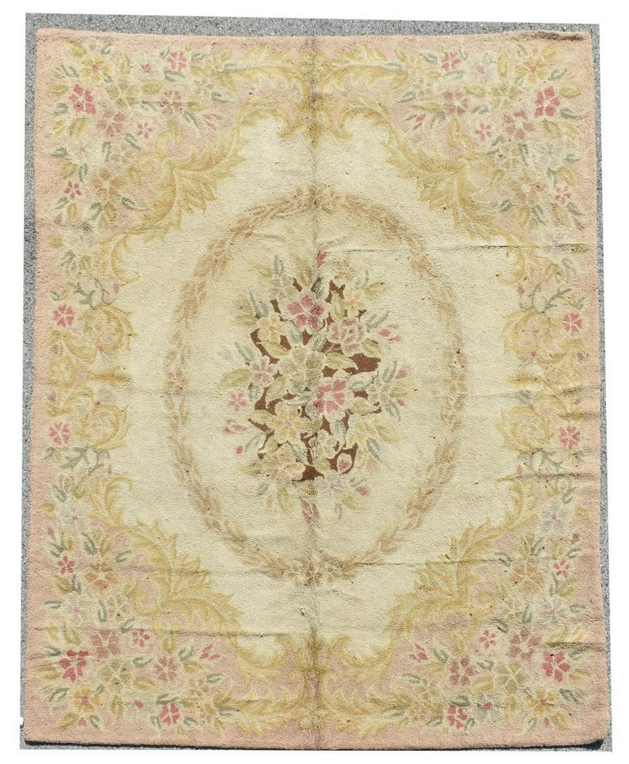 AMERICAN HOOK RUG, 9'10" X 7'10" (1 of 3)