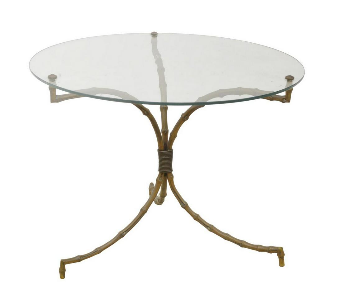 FRENCH MANNER OF MAISON BAGUES FAUX BAMBOO TABLE (1 of 3)