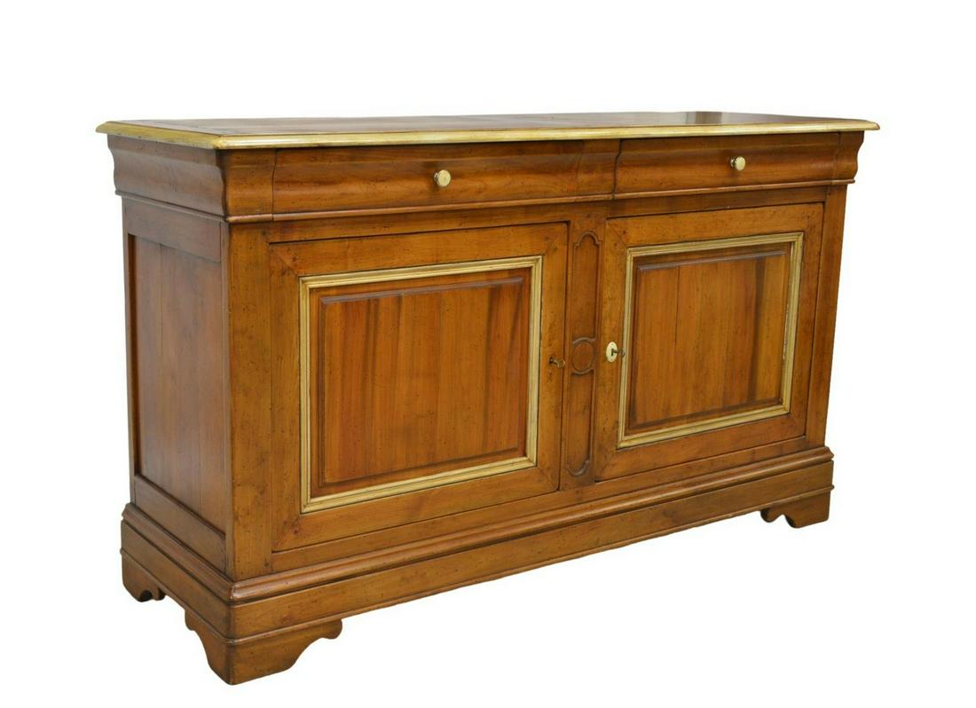 FRENCH LOUIS PHILIPPE STYLE FRUITWOOD SIDEBOARD (1 of 6)