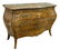 LOUIS XV STYLE MARBLE-TOP MARQUETRY BOMBE COMMODE