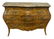 LOUIS XV STYLE MARBLE-TOP MARQUETRY BOMBE COMMODE - 2