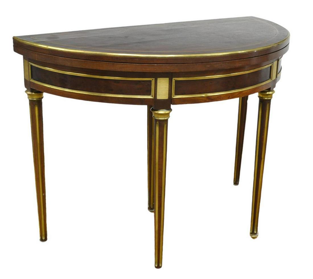 FRENCH LOUIS XVI STYLE FLIP-TOP GAMES TABLE (1 of 4)