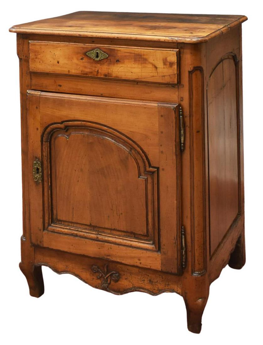 FRENCH PROVINCIAL LOUIS XV STYLE FRUITWOOD CABINET (1 of 6)