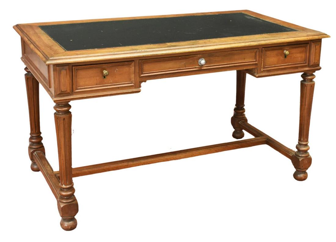 FRENCH HENRI II STYLE WALNUT WRITING DESK (1 of 5)