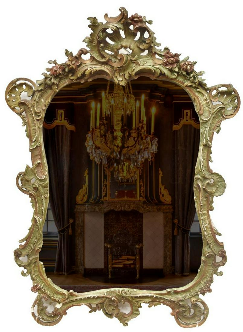 VENETIAN ROCOCO STYLE BEVELED WALL MIRROR (1 of 3)