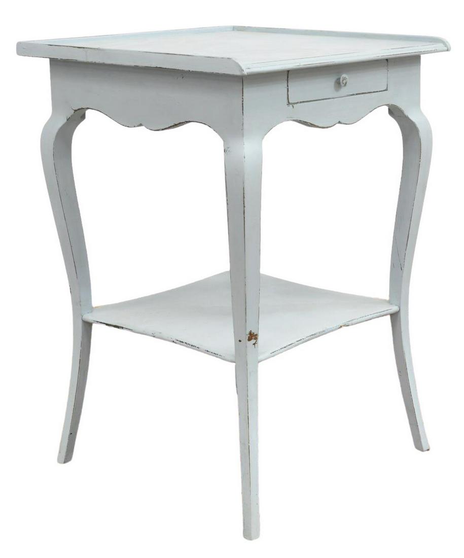 FRENCH LOUIS XV STYLE PAINTED SIDE TABLE (1 of 5)