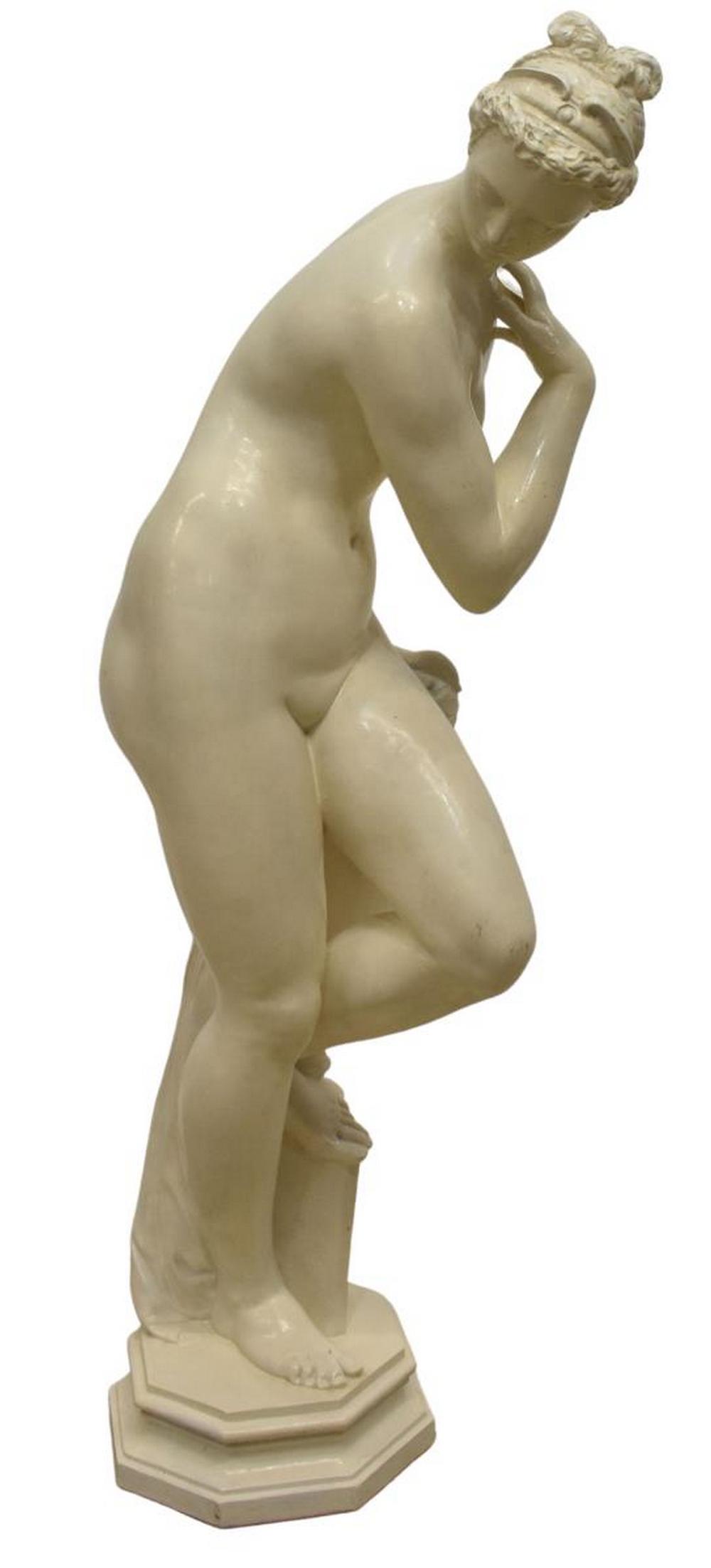 ITALIAN CLASSICAL STYLE BATHING VENUS SCULPTURE (1 of 4)
