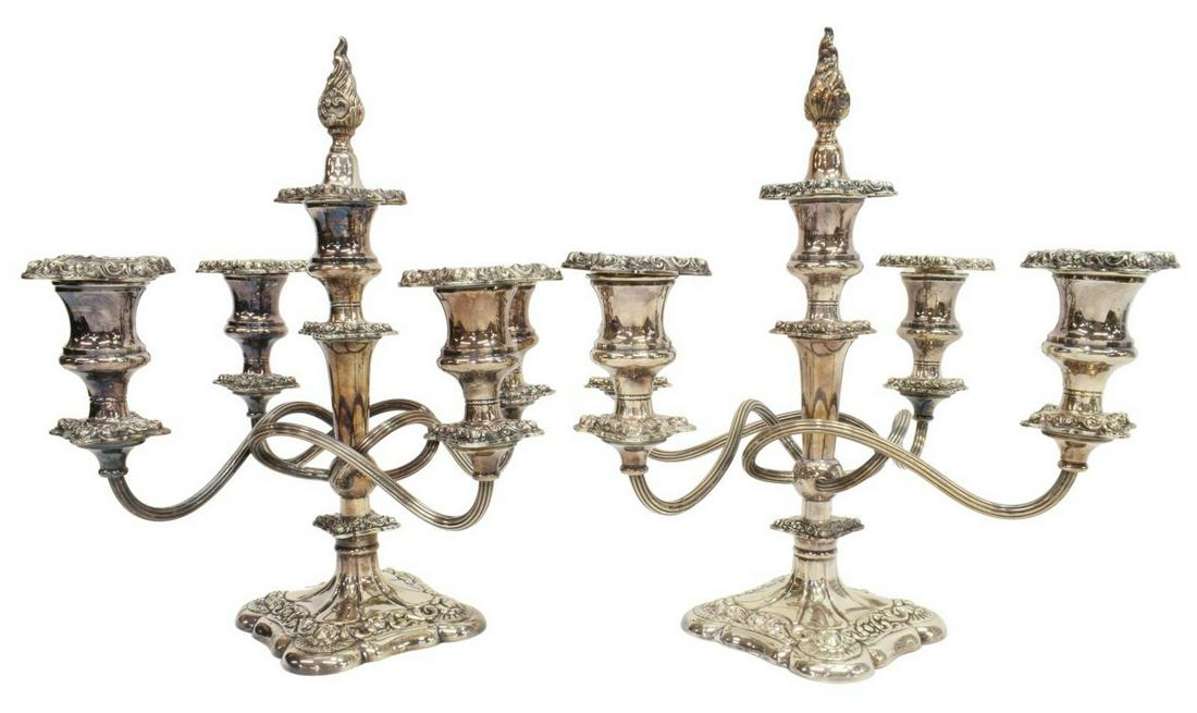 (2) WEBSTER INTERNATIONAL SILVER PLATE CANDELABRA (1 of 3)