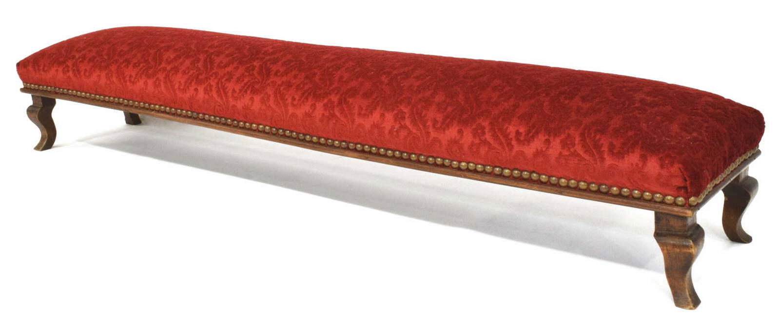 UNUSUAL FRENCH PROVINCIAL LONG & NARROW FOOTSTOOL (1 of 4)