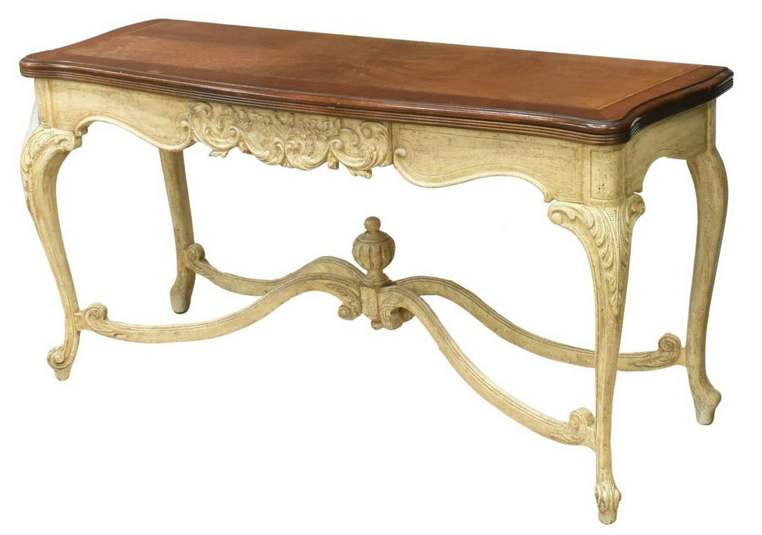 FRENCH LOUIS XV STYLE FLIP-TOP CONSOLE TABLE (1 of 5)