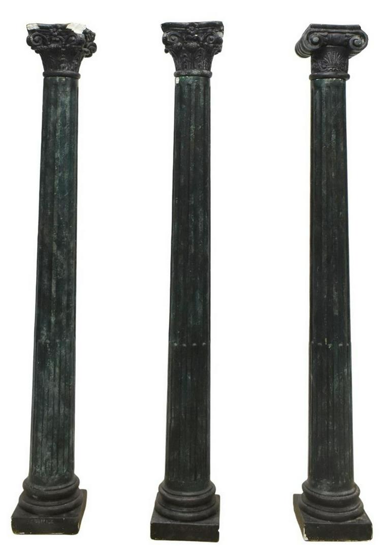 (3) LARGE GRECO-ROMAN STYLE ARCHITECTURAL COLUMNS (1 of 5)