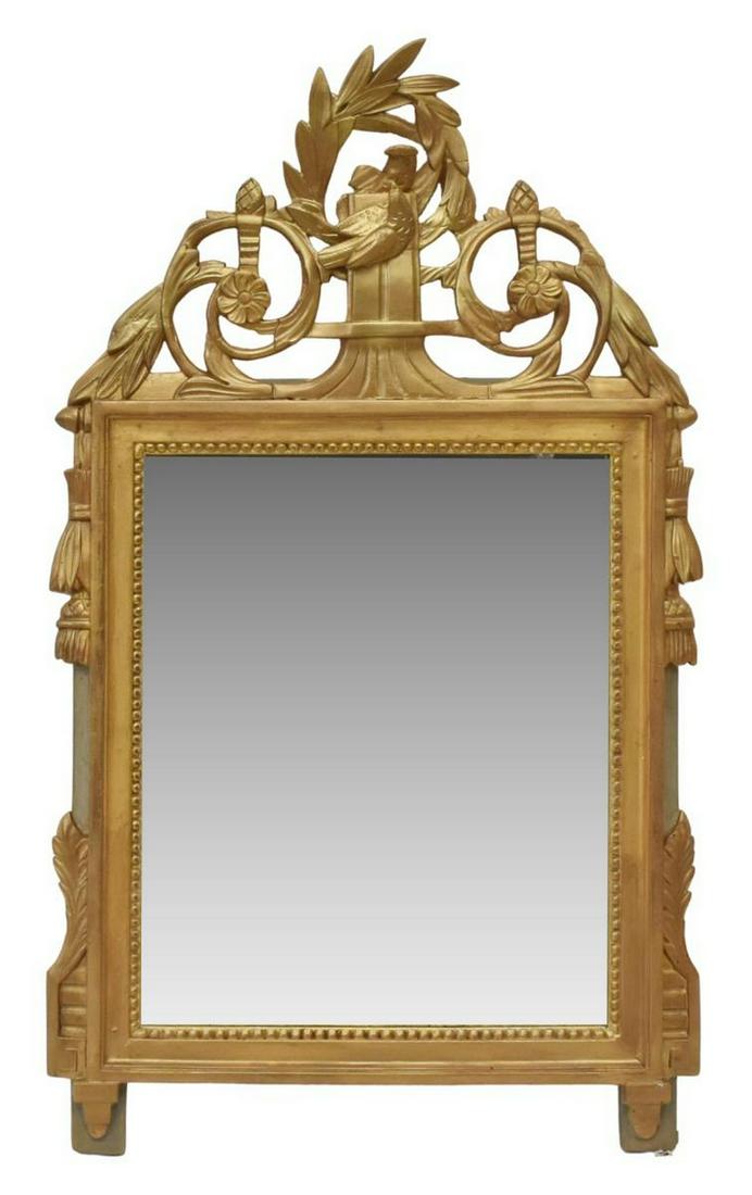 FRENCH GILTWOOD WALL MIRROR, 32.5" X 19.25" (1 of 3)