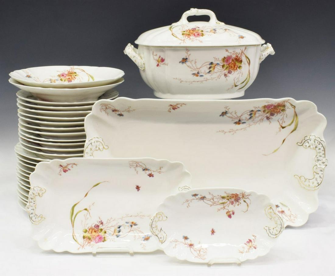 (29) FRENCH LIMOGES PORCELAIN PARTIAL SERVICE (1 of 5)