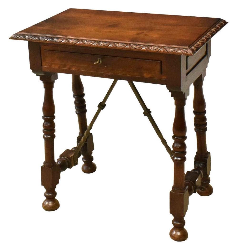 SPANISH BAROQUE STYLE WALNUT SIDE TABLE (1 of 5)