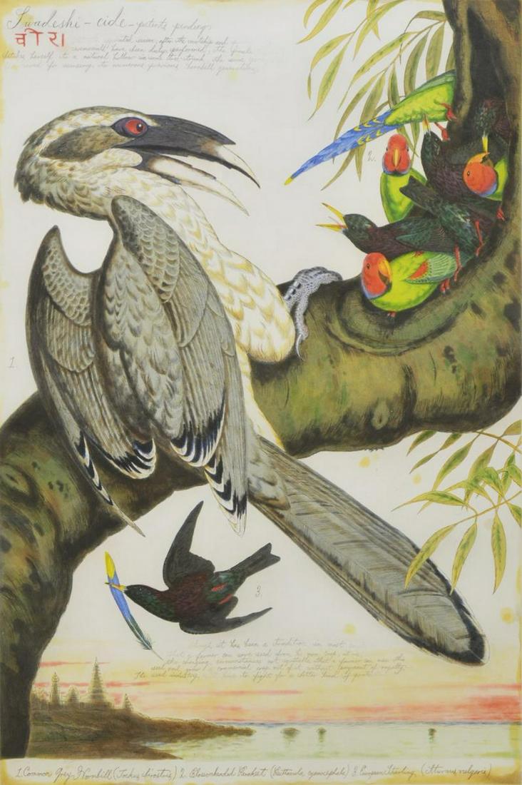 WALTON FORD (B.1960) 'SWADESHI-CIDE' ETCHING (1 of 5)