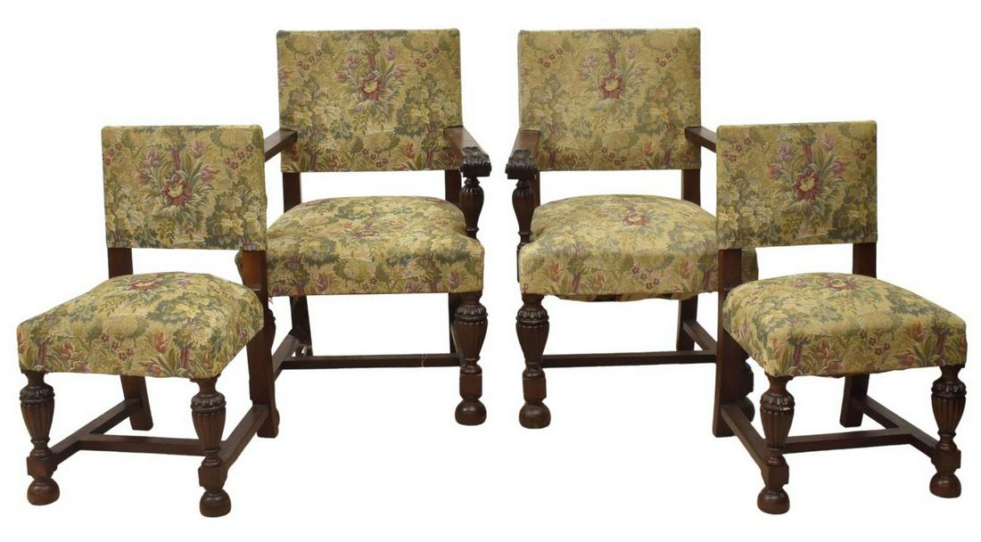 (4) SPANISH BAROQUE STYLE ARM & SIDECHAIRS (1 of 2)