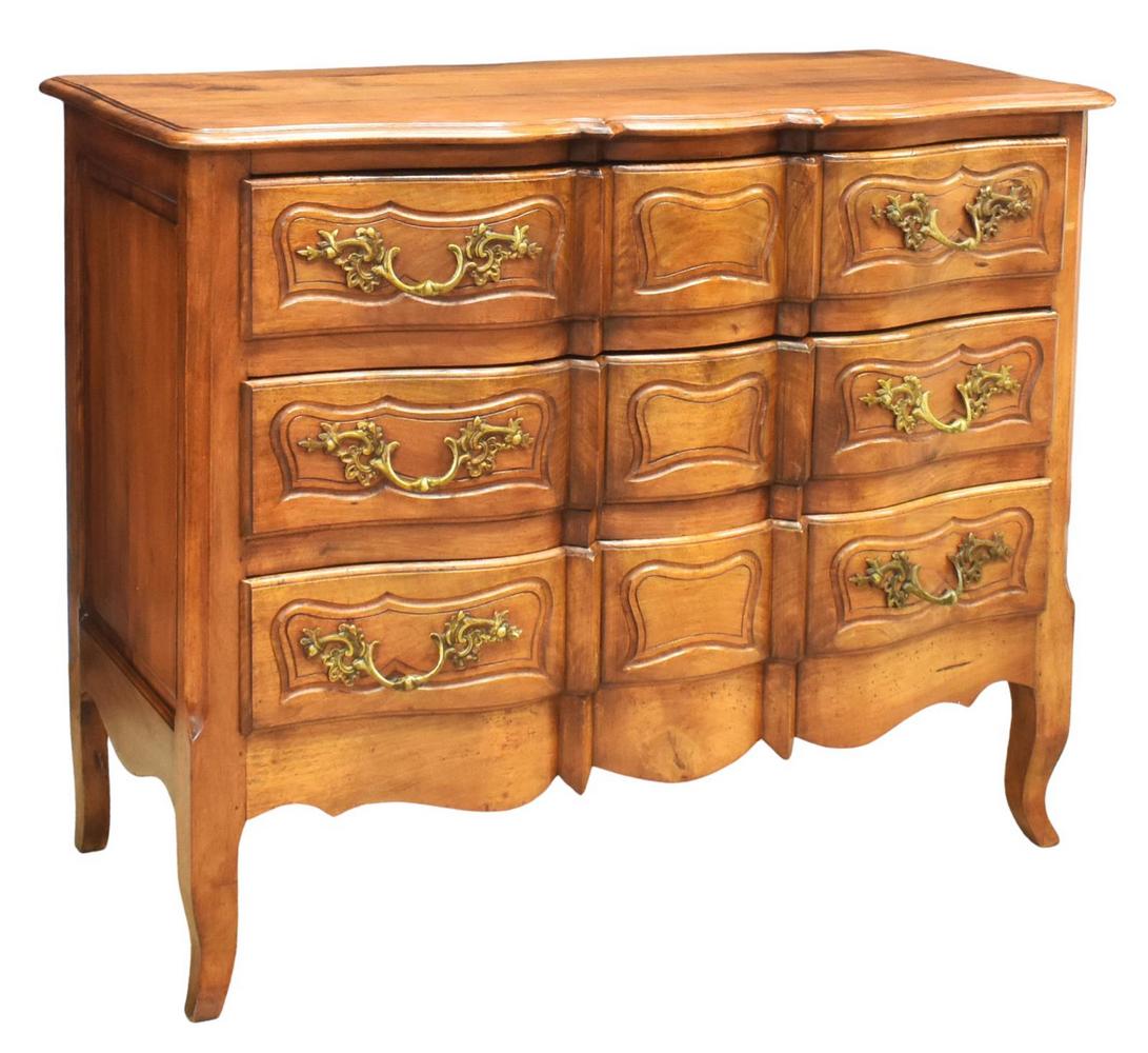 FRENCH LOUIS XV STYLE COMMODE EN ARBALETE (1 of 5)