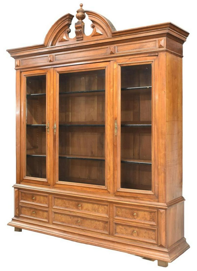 FRENCH LOUIS PHILIPPE PERIOD WALNUT BOOKCASE (1 of 4)