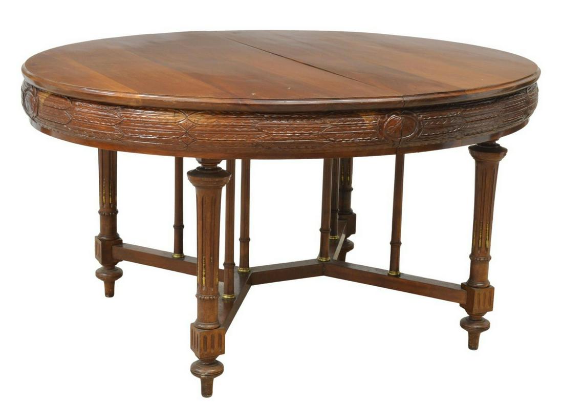LOUIS XVI STYLE MAHOGANY EXTENSION DINING TABLE (1 of 5)