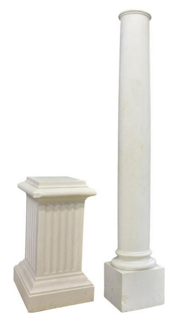 NEOCLASSICAL ARCHITECTURAL COLUMN, 129"H (1 of 2)