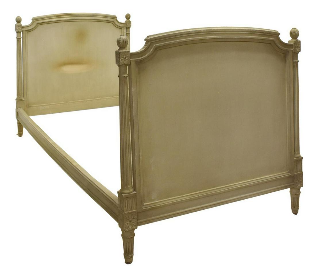 FRENCH LOUIS XVI STYLE PAINTED BED (1 of 2)