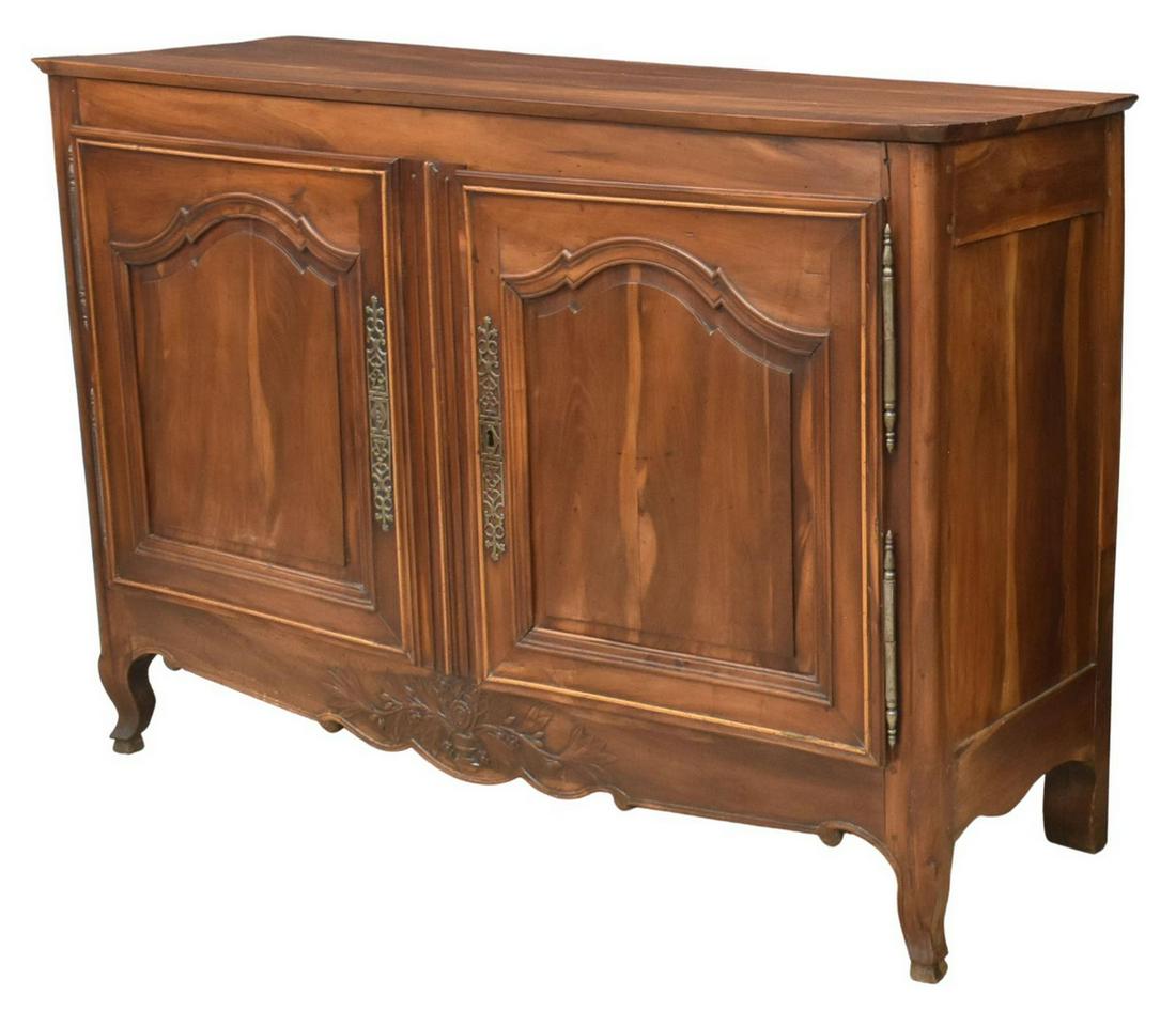 FRENCH LOUIS XV STYLE FRUITWOOD SIDEBOARD (1 of 6)