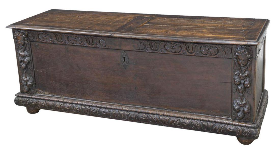 ITALIAN RENAISSANCE REVIVAL WEDDING CASSONE TRUNK (1 of 5)